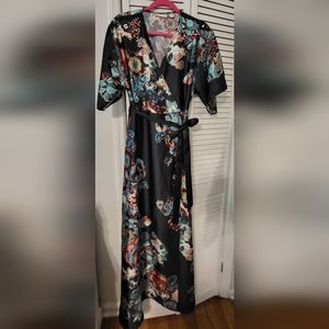 New York & Company Kimono Style Maxi Dress L